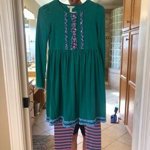 Matilda Jane dress and leggings